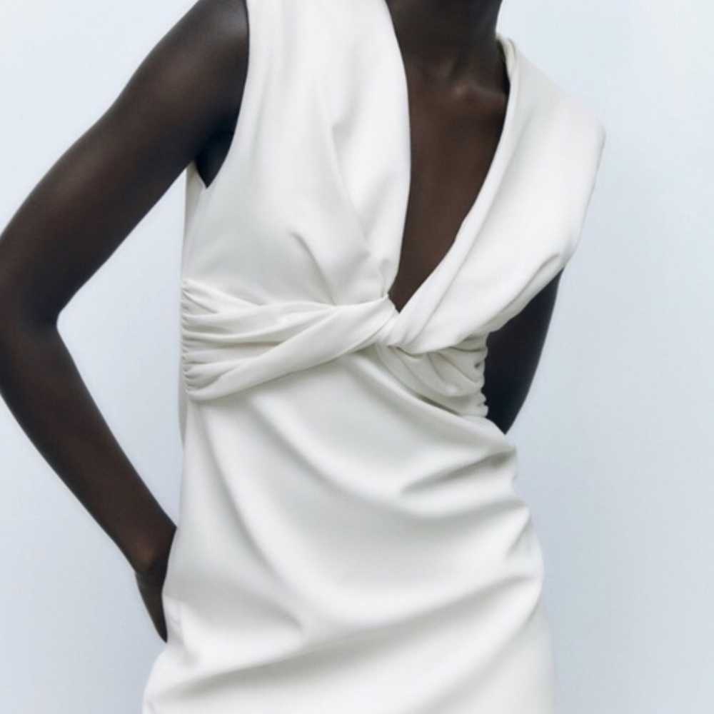 Zara White Mini Dress - Picture 2 of 6